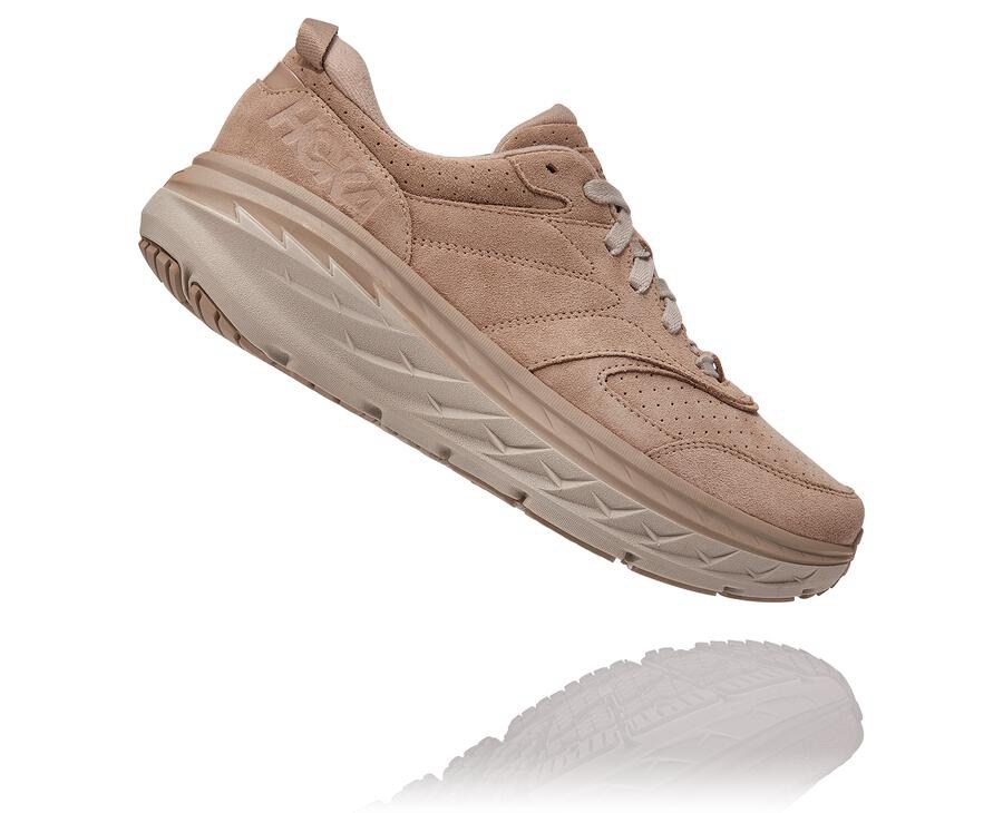 Hoka One One Yürüyüş Ayakkabısı Kadın Gri - Bondi L Suede - SM4527316